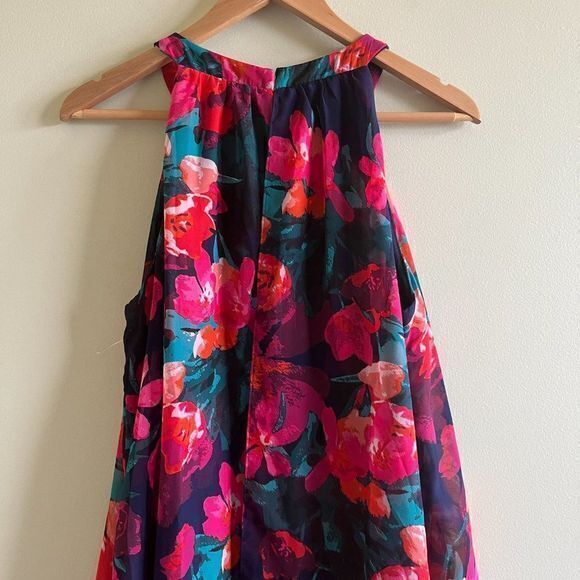 Eliza J‎ Women's Sleeveless Floral Print Dress Cutout Front Womens Size 8… - Picture 10 of 11